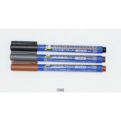 Gundam Lining Pen Mr. Hobby (GM01-GM03 / GM301-GM303 / GM20-GM21) 